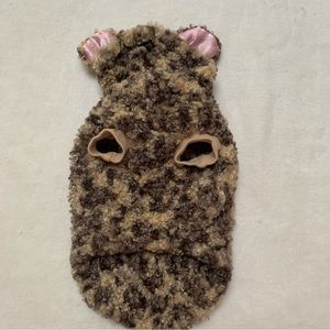 Small Dog/Cat Costume Outfit Sherpa Cheetah Halloween Hoodie Costume Pet Size XS